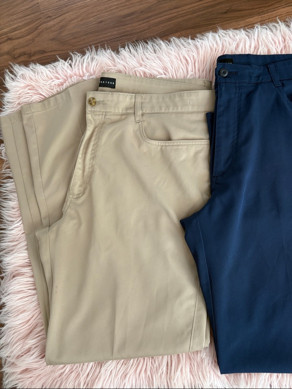 PGA TOUR Men’s Golf Pants Bundle 38x30 - Khaki, Navy, Black - Picture 2 of 11